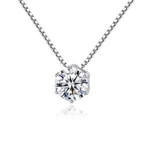 1ct. Round Cut Simulated Diamond 14k Gold over Sterling Silver Necklace